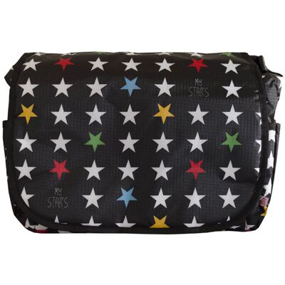 My Bag's, Torba do wózka, Flap Bag, Star's, Black My Bag's, Torba do wózka, Flap Bag, Star's, Black