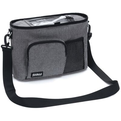 Organizer do wózka z siatką i przewijakiem Grey FilliKid Organizer do wózka z siatką i przewijakiem Grey FilliKid