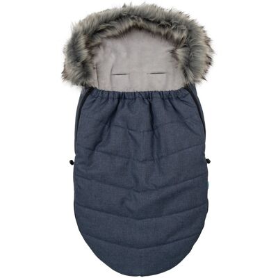 Inny producent Śpiwór Do Wózka New Baby Z Futerkiem Granatowy Inny producent Śpiwór Do Wózka New Baby Z Futerkiem Granatowy