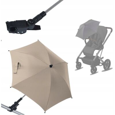 TITANIUM BABY Titanium Parasolka Parasol Uniwersalny Do Wózka Tb Uv 50+ Beige TITANIUM BABY Titanium Parasolka Parasol Uniwersalny Do Wózka Tb Uv 50+ Beige
