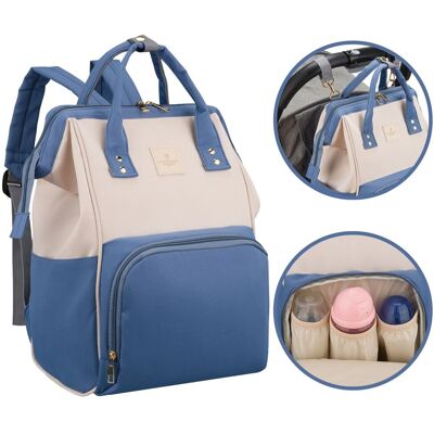 Torba Do Wózka Organizer Dla Mamy Plecak Na Wózek Mommy Bag Peterson Beżowy Niebieski Torba Do Wózka Organizer Dla Mamy Plecak Na Wózek Mommy Bag Peterson Beżowy Niebieski