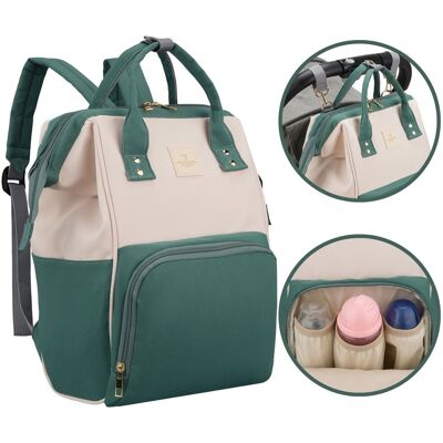 Torba Do Wózka Organizer Dla Mamy Plecak Na Wózek Mommy Bag Peterson Beżowy Zielony Torba Do Wózka Organizer Dla Mamy Plecak Na Wózek Mommy Bag Peterson Beżowy Zielony