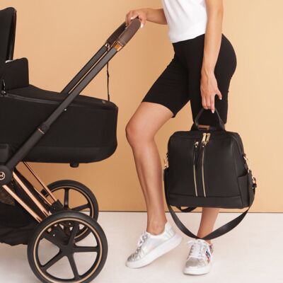 JOISSY Torba I Plecak Dla Mamy 2w1 Mini 2.0 Black JOISSY Torba I Plecak Dla Mamy 2w1 Mini 2.0 Black