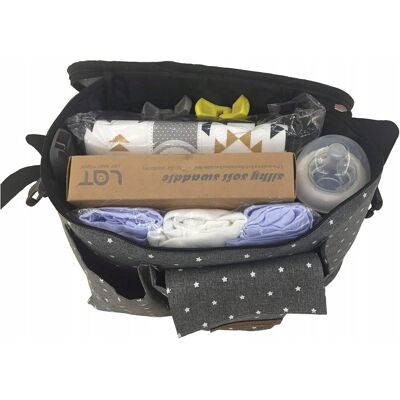 Inny producent TORBA NA WÓZEK DZIECIĘCY MIRACLE BABY ORGANIZER NA AKCESORIA SZARY GWIAZDKI Inny producent TORBA NA WÓZEK DZIECIĘCY MIRACLE BABY ORGANIZER NA AKCESORIA SZARY GWIAZDKI