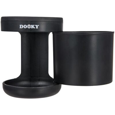 Dooky Podwójny uchwyt na przekąski i napoje do wózka - Uniwersalny, Podwójne przegródki, Łatwy do czyszczenia Dooky Podwójny uchwyt na przekąski i napoje do wózka - Uniwersalny, Podwójne przegródki, Łatwy do czyszczenia