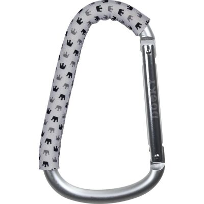 Dooky - Light Grey Crown - Light Grey - Aluminum - Stroller Hook Dooky - Light Grey Crown - Light Grey - Aluminum - Stroller Hook