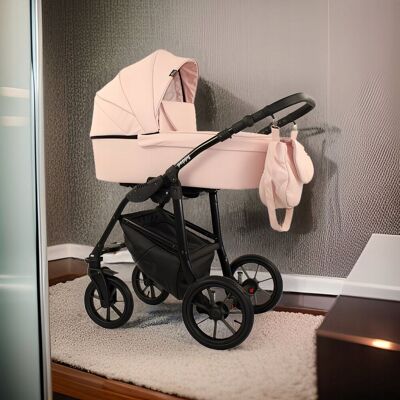 Inny producent Wózek dziecięcy 3w1 POPPY Różowy Fotelik + Adaptery i Akcesoria Inny producent Wózek dziecięcy 3w1 POPPY Różowy Fotelik + Adaptery i Akcesoria