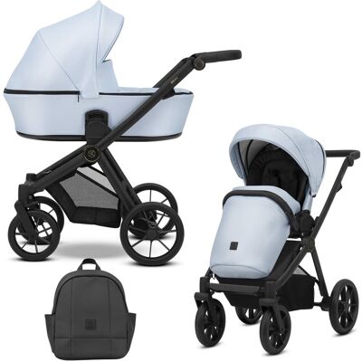 Kunert - Brav 2in1 Bre-14 - Baby Blue Eco - Stroller Kunert - Brav 2in1 Bre-14 - Baby Blue Eco - Stroller