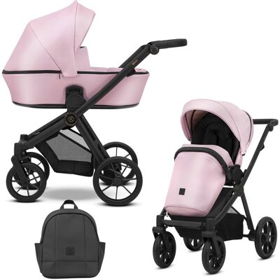 Kunert Baby - Poussette Brav 2in1 Bre-15 Baby Pink Eco - Wózek dziecięcy Kunert Baby - Poussette Brav 2in1 Bre-15 Baby Pink Eco - Wózek dziecięcy