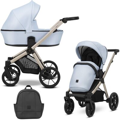 Kunert Baby - Poussette Brav 2in1 - Baby Blue Eco - Wózek dziecięcy Kunert Baby - Poussette Brav 2in1 - Baby Blue Eco - Wózek dziecięcy