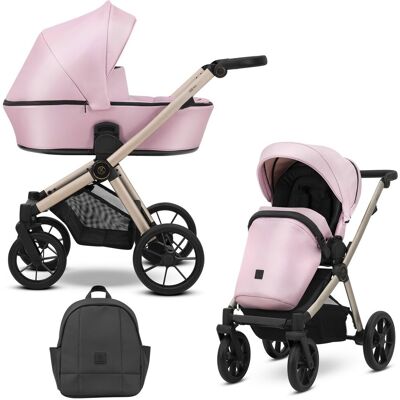 Kunert Baby - Brav 2in1 Bre-15 - Baby Pink Eco - Wózek dziecięcy Kunert Baby - Brav 2in1 Bre-15 - Baby Pink Eco - Wózek dziecięcy