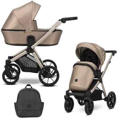 Kunert Baby - Brav 2in1 Bre-13 - Cappucino Eco - Wózek dziecięcy Kunert Baby - Brav 2in1 Bre-13 - Cappucino Eco - Wózek dziecięcy