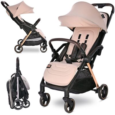 Wózek Spacerowy Spacerówka Autofold Do 22kg Lorelli Loret Beżowa Wózek Spacerowy Spacerówka Autofold Do 22kg Lorelli Loret Beżowa