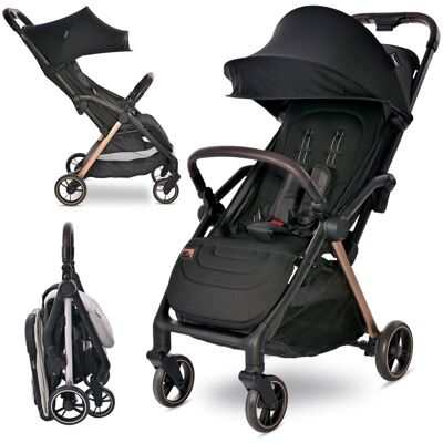 Wózek Spacerowy Spacerówka Autofold Do 22kg Lorelli Loret Czarna Wózek Spacerowy Spacerówka Autofold Do 22kg Lorelli Loret Czarna