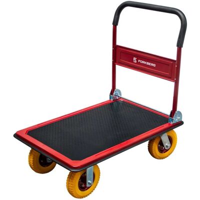 Mega-M Wózek transportowy platformowy magazynowy Forkberg koła poliuretanowe 450kg Mega-M Wózek transportowy platformowy magazynowy Forkberg koła poliuretanowe 450kg