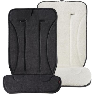 MomCozy Poduszka Na Siedzenie Do Wózka Dziecięcego Miękka Czarna Poliester MomCozy Poduszka Na Siedzenie Do Wózka Dziecięcego Miękka Czarna Poliester