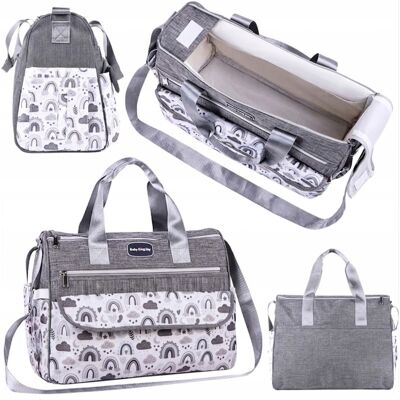 Inny producent Torba Do Wózka Dla Mamy Spacerowa Organizer Przegródki Szara 40 X 20 Cm Inny producent Torba Do Wózka Dla Mamy Spacerowa Organizer Przegródki Szara 40 X 20 Cm