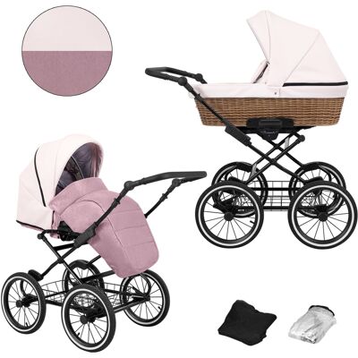 Inny producent Wózek Dziecięcy Kunert Romantic Classic 2w1 – Czarna Rama – Rom-15 Inny producent Wózek Dziecięcy Kunert Romantic Classic 2w1 – Czarna Rama – Rom-15