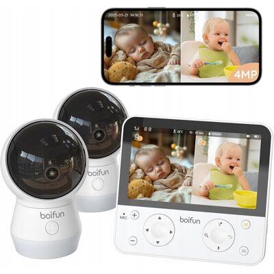 inna (Inny) 5G NIANIA ELEKTRONICZNA Z 2 KAMERĄ WIFI OBROTOWA 4MP MONITOR LCD 5.5' ZOOM inna (Inny) 5G NIANIA ELEKTRONICZNA Z 2 KAMERĄ WIFI OBROTOWA 4MP MONITOR LCD 5.5' ZOOM
