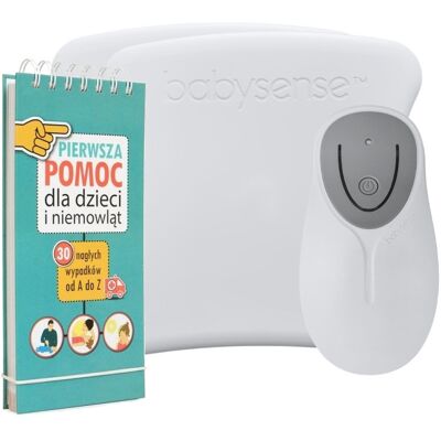 BABYSENSE 8 - monitor oddechu nowej generacji (Wyrób medyczny) + Poradnik 'Pierwsza Pomoc' BABYSENSE 8 - monitor oddechu nowej generacji (Wyrób medyczny) + Poradnik 'Pierwsza Pomoc'