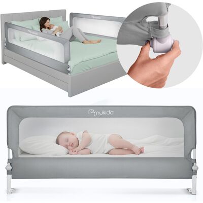 Barierka Ochronna Do Łóżka Nukido Nk-228 Zabezpieczająca Bramka Blokada 180 Cm Barierka Ochronna Do Łóżka Nukido Nk-228 Zabezpieczająca Bramka Blokada 180 Cm