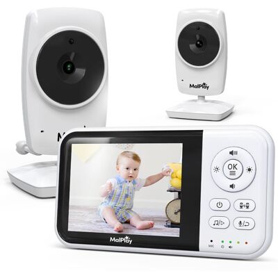 MalPlay Elektroniczna Niania z Kamerą Monitor na Żywo Tryb Nocny VOX Zoom LCD 3,2” NannyEye Lite MalPlay Elektroniczna Niania z Kamerą Monitor na Żywo Tryb Nocny VOX Zoom LCD 3,2” NannyEye Lite