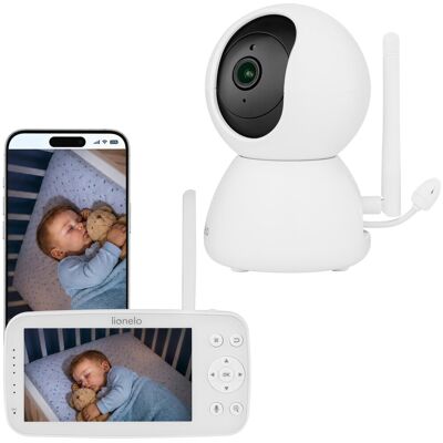 Niania Elektroniczna Lionelo Babyline 8.4 - Kamera Full HD - Monitor 5” - Aplikacja - Smart Care - Obrót 355° - Tryb Nocny Niania Elektroniczna Lionelo Babyline 8.4 - Kamera Full HD - Monitor 5” - Aplikacja - Smart Care - Obrót 355° - Tryb Nocny