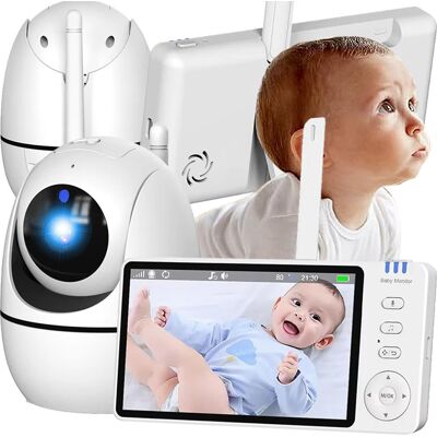 Stazer NIANIA ELEKTRONICZNA Z KAMERĄ OBROTOWA BABY MONITOR WYŚWIETLACZ LCD 5' HD Stazer NIANIA ELEKTRONICZNA Z KAMERĄ OBROTOWA BABY MONITOR WYŚWIETLACZ LCD 5' HD