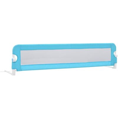 vidaXL Barierka bezpieczeństwa dla dzieci na łóżko Niebieska 180x42cm Poliester vidaXL Barierka bezpieczeństwa dla dzieci na łóżko Niebieska 180x42cm Poliester