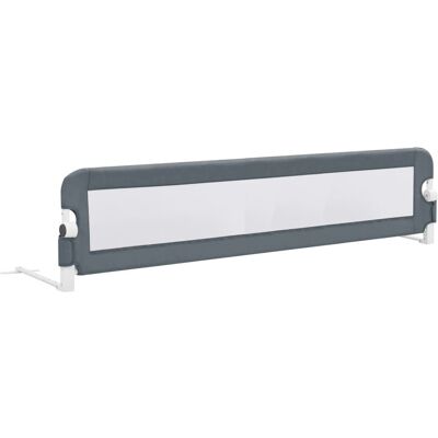 vidaXL Barierka ochronna do łóżeczka Dla Dzieci Szara 180x42cm Poliester - Barierka ochronna do łóżeczka Dla Dzieci vidaXL Barierka ochronna do łóżeczka Dla Dzieci Szara 180x42cm Poliester - Barierka ochronna do łóżeczka Dla Dzieci