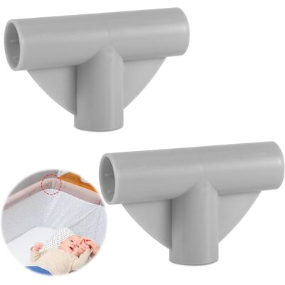Inny producent Łączniki Do Kojca Dla Niemowląt, Złącza T 2,5 Cm, 2 Szt. Szare Inny producent Łączniki Do Kojca Dla Niemowląt, Złącza T 2,5 Cm, 2 Szt. Szare