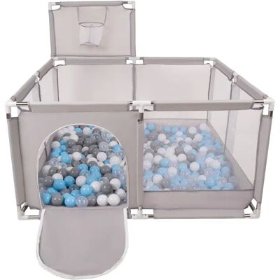 Selonis - KK-100X - Szary - 125x125 cm - Playpen Selonis - KK-100X - Szary - 125x125 cm - Playpen