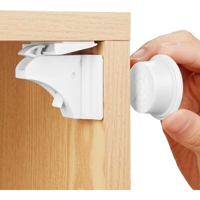 Inny producent Zamek Szafka 8szt 2 Klucze Magnetyczny Blokada Dzieci Bezpieczeństwo Biały 8+2 Biały 4+1 Inny producent Zamek Szafka 8szt 2 Klucze Magnetyczny Blokada Dzieci Bezpieczeństwo Biały 8+2 Biały 4+1