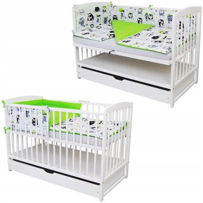 Inny producent 2w1 łóżeczko dostawne Andrzej z szufladą biały 120x60(67) Zestaw DUO Inny producent 2w1 łóżeczko dostawne Andrzej z szufladą biały 120x60(67) Zestaw DUO