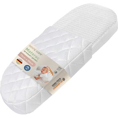 BestCare Materac do łóżeczka dziecięcego Aero 35 x 75 x 6 cm, owalny BestCare Materac do łóżeczka dziecięcego Aero 35 x 75 x 6 cm, owalny