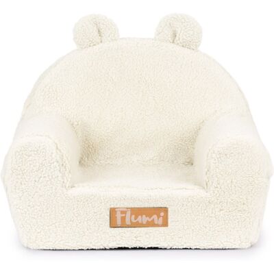 FLUMI Jasnobeżowy Teddy Fotel z Pianki dla Dzieci FLUMI Jasnobeżowy Teddy Fotel z Pianki dla Dzieci