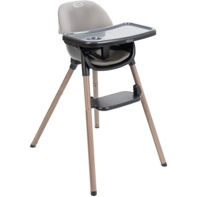 GRACO Presti Krzesełko do karmienia dziecięce 3 w 1 z kompaktowym składaniem Steeple Grey GRACO Presti Krzesełko do karmienia dziecięce 3 w 1 z kompaktowym składaniem Steeple Grey