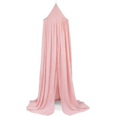 Jollein moskitiera baldachimowa nad łóżeczko niemowlęce 245 cm VINTAGE Blush Pink Jollein moskitiera baldachimowa nad łóżeczko niemowlęce 245 cm VINTAGE Blush Pink