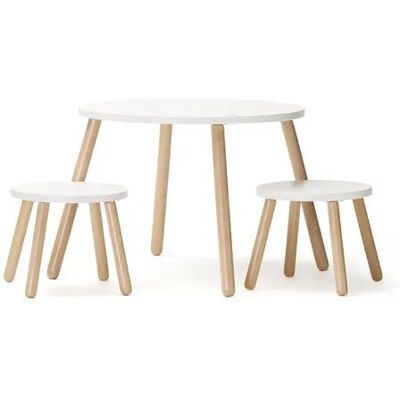 Kids Concept Zestaw stolik i krzeseł dla dzieci - Biały Kids Concept Zestaw stolik i krzeseł dla dzieci - Biały