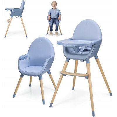 krzesełko do karmienia i fotelik Niebieski / Drewno Kinderkraft FINI 2 2w1 krzesełko do karmienia i fotelik Niebieski / Drewno Kinderkraft FINI 2 2w1