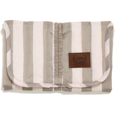 La Millou - Mata przewijak Ortalion STRIPES BEIGE La Millou - Mata przewijak Ortalion STRIPES BEIGE