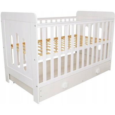 Inny producent Łóżeczko Dziecięce 2W1 Zuza Biała Szuflada 140X70 Barierka Gryzaki Norma Ue Inny producent Łóżeczko Dziecięce 2W1 Zuza Biała Szuflada 140X70 Barierka Gryzaki Norma Ue