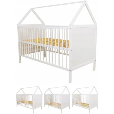 Inny producent Łóżeczko Dziecięce Tapczanik 2W1 Jaś Domek Biały 140X70 Cm Norma Ue Inny producent Łóżeczko Dziecięce Tapczanik 2W1 Jaś Domek Biały 140X70 Cm Norma Ue