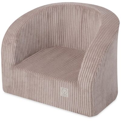 Plush Nest MISIOO Fotelik beżowy sztruks premium Plush Nest MISIOO Fotelik beżowy sztruks premium
