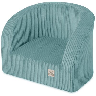 Plush Nest MISIOO Fotelik niebieski sztruks premium Plush Nest MISIOO Fotelik niebieski sztruks premium