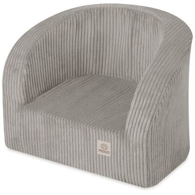Plush Nest MISIOO Fotelik szary sztruks premium Plush Nest MISIOO Fotelik szary sztruks premium