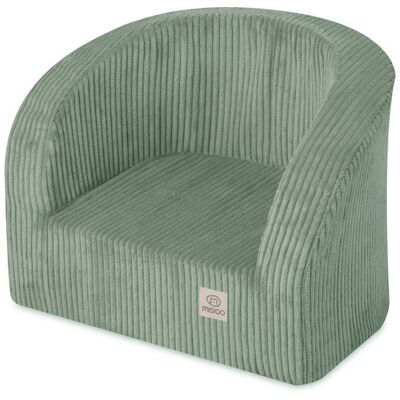 Plush Nest MISIOO Fotelik zielony sztruks premium Plush Nest MISIOO Fotelik zielony sztruks premium