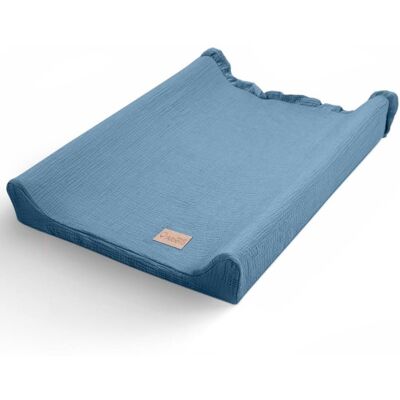 Mitac Muślinowy Pokrowiec Na Przewijak Cotton Color - Niebieski, Albero Mio Mitac Muślinowy Pokrowiec Na Przewijak Cotton Color - Niebieski, Albero Mio
