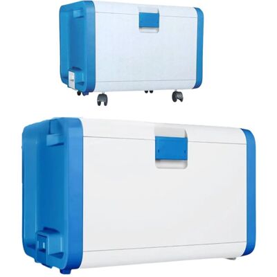 SMARTY Pojemnik Do Przechowywania Z Pokrywką I Kółkami Smart Box 95 L Niebieski SMARTY Pojemnik Do Przechowywania Z Pokrywką I Kółkami Smart Box 95 L Niebieski