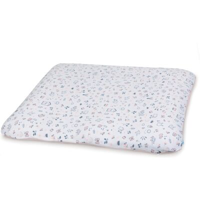 Ceba Baby Pokrowiec na przewijak miękki (75x72) 2 szt. Candy Pink, Bird World + Light grey, Bird World Ceba Baby Pokrowiec na przewijak miękki (75x72) 2 szt. Candy Pink, Bird World + Light grey, Bird World
